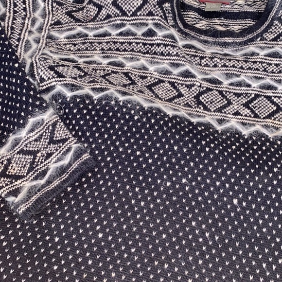 New York style vintage black knit sweater with shoulder pads size large - Picture 7 of 7